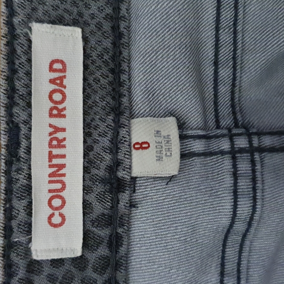 Country Road Grey patterned pants Size 8 - Picture 7 of 7